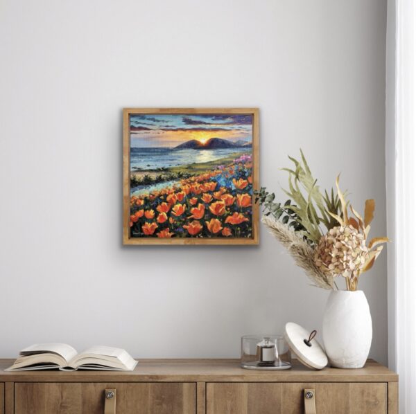 California Poppy Oil Painting