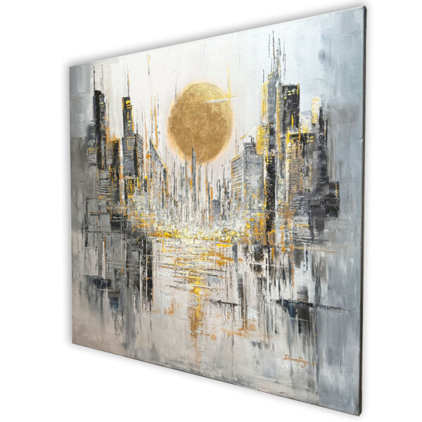 Gotham City Oil Painting