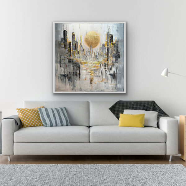 Gotham City Oil Painting