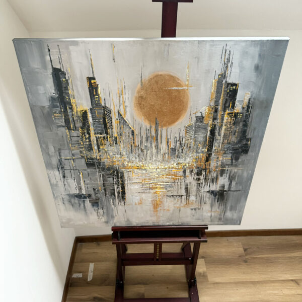 Gotham City Oil Painting