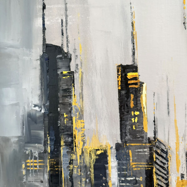 Gotham City Oil Painting