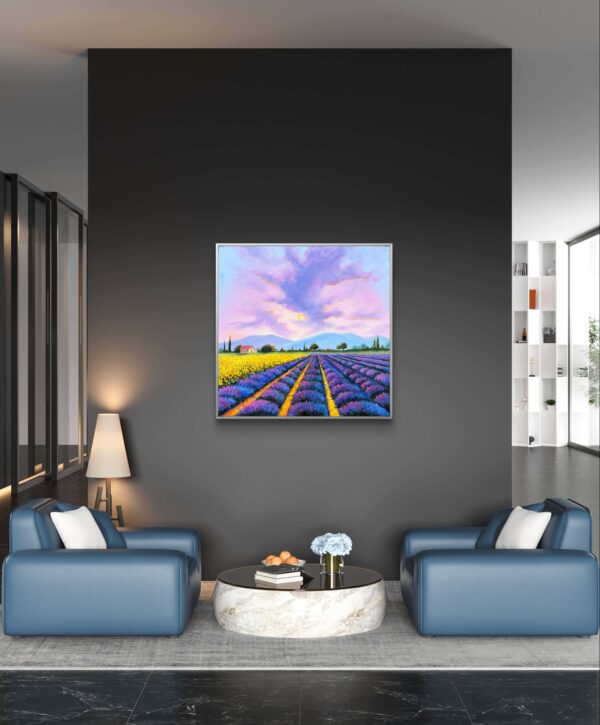 Tuscany Lavender & Sunflower Field Painting
