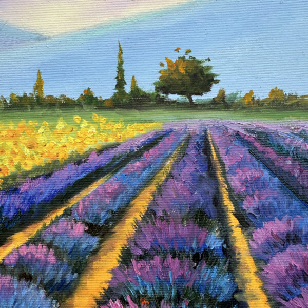 Tuscany Lavender & Sunflower Field Painting