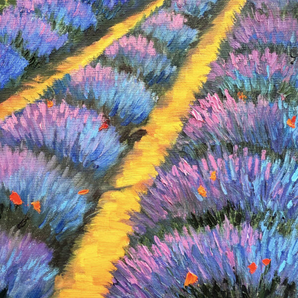 Tuscany Lavender & Sunflower Field Painting