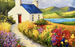 Irish Cottage Oil Painting