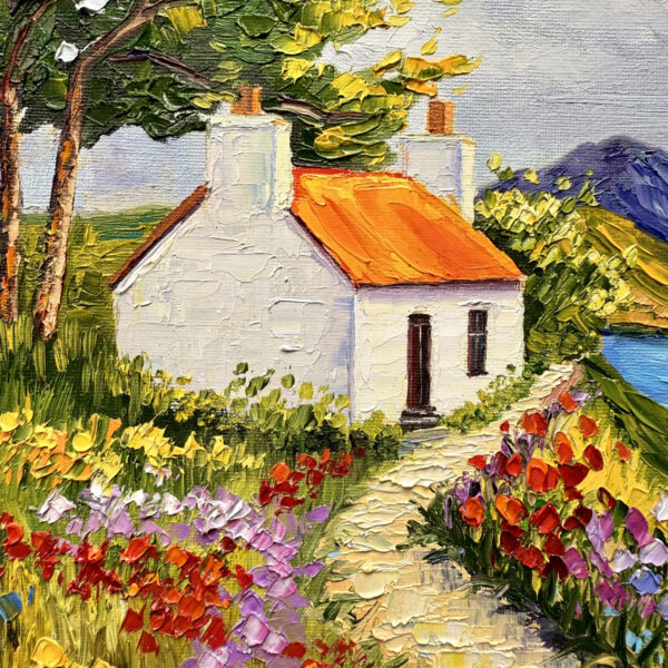 Ireland Cottage Oil Painting