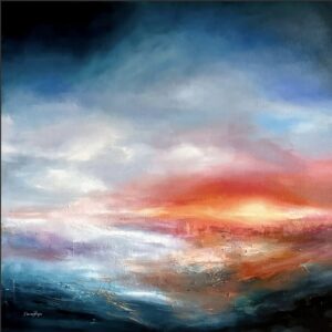 Abstract Laguna Beach Seascape Painting