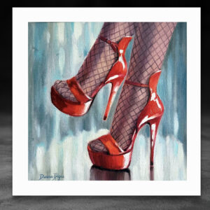 Fashion Shoes Oil Painting