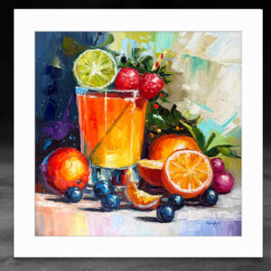 Fruit Still Life Impasto Oil Painting